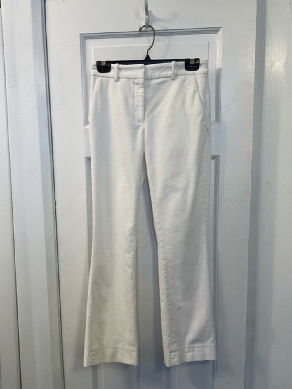 Club Monaco Women's Full Length Corduroy Trousers Off White/ Cream Size 00